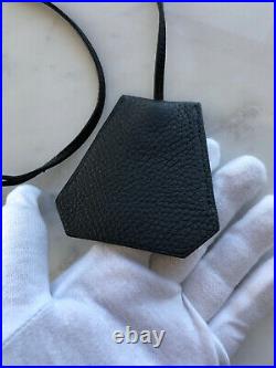 Authentic Hermes Bag Charm Key Chain Clochette Black