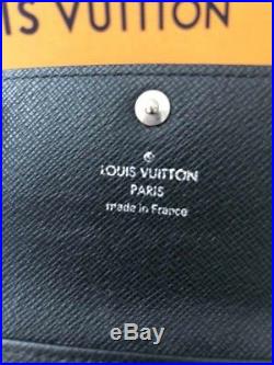 Authentic LOUIS VUITTON 6 Key Ring Damier Graphite Canvas Holder Case