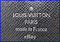 Authentic LOUIS VUITTON 6 Key Ring Damier Graphite Canvas Holder Case #30443