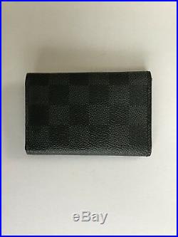 Authentic Louis Vuitton Black Multicles 6 Key Case Holder Damier Grey Graphite