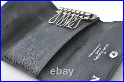 Authentic Louis Vuitton Damier Graphite Multicles 6 Key Case M62662 LV A8913