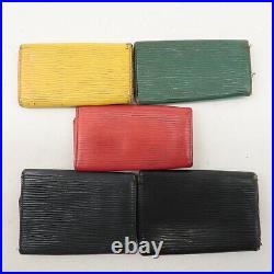 Authentic Louis Vuitton Epi Leather Set of 5 Multiclés 4&6 Key Case Used F/S