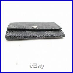 Authentic Louis Vuitton Key Case Multicles6 Black Damier Graphite 357430
