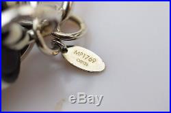 Authentic Louis Vuitton Key Ring Bag Charm Monogram Tassel Black X White 365661