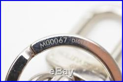 Authentic Louis Vuitton Key Ring Damier Dice Black X Silver M00067 361825