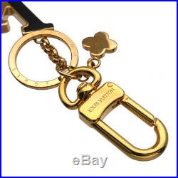 Authentic Louis Vuitton Porte Cles Capucine Key Chain Noir M63080 Used F/S