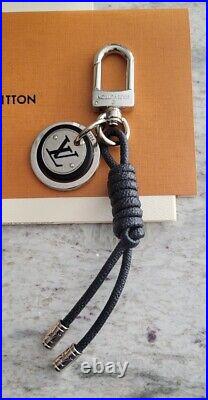 Authentic Louis Vuitton Rope Key Holder Ring M67244 Keychain