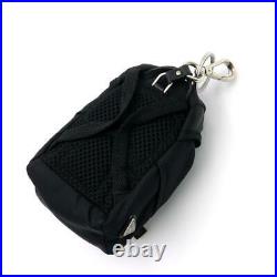 Authentic PRADA Backpack type key chain 2TT061 Nylon Black Used Unisex