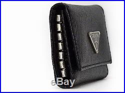 Authentic PRADA Saffiano Holder 6Key Case Keyring Key Holder