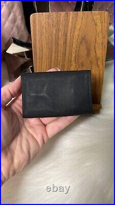 Authentic Prada Black Nylon And Leather 6 Key Ring Key Case