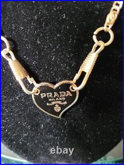 Authentic Prada Zip Charm/unbranded Chain