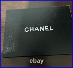 Authentic Rare Chanel Black Caviar Leather CC Case Pouch Card Holder Key Chain