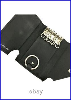 BALENCIAGA Everyday Leather 6 Key Ring Key Case /1G3526