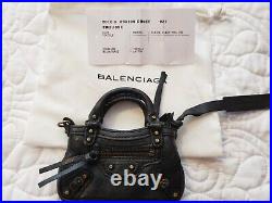Balenciaga 10 year Anniversary miniature purse charm coin purse black