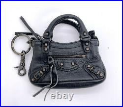 Balenciaga Authentic Limited Ed 10th Anniv 10 Mini First Bag Key Chain Bag Tare