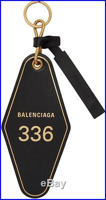 Balenciaga Hotel Diamond Keychain Black One Size Mens New