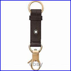 Beautiful Mont Blanc Montblanc 1926 Heritage Key Chain Ring Leather Black Fob