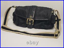 Black Coach Satchel C05J 8F27 Rare With Tag And Key Chain Purse Hand Bag Shoulder