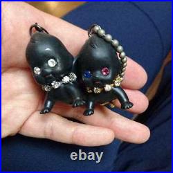 Black Kewpie key chain rare black bulk sale popular character goods used Japan
