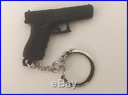 Black Miniature Austrian Glock 17 Gun Keychain Souvenir Collectible