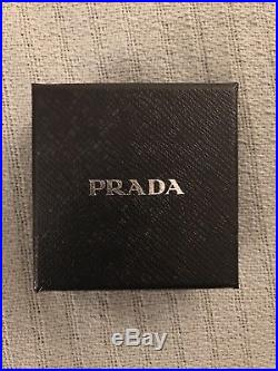 Brand New in Box Prada Black Triangle Keychain