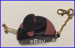 Burberry Antique Rose Bumble Bee Keychain Bag Clip Coin Purse Charm New! RARE
