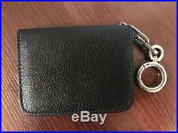 Burberry Camberwell Leather ID & Card Case Black Unisex Wallet Keychain $350