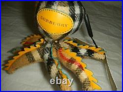 Burberry Crystal Studded Octopus Key Charm #8000683 1, Tan/black/multi, Nwt
