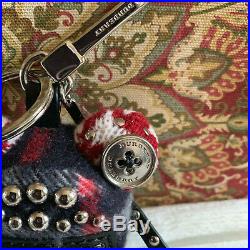 Burberry Doris Black Frog Bag Charm Keychain Key chain