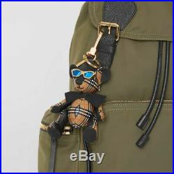 Burberry Thomas Bear Leather Bag Charm in Sunglasses Bow Key Fob NWT NIB