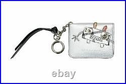 Burberry Women's Black Small Key Chain Credit Card Holder Wallet