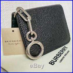 Burberry Women's Black Small Key Chain Credit Card Holder Wallet