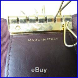 CHANEL 6 keys case matelasse A31503 Caviar skin leather Black Used Vintage CC
