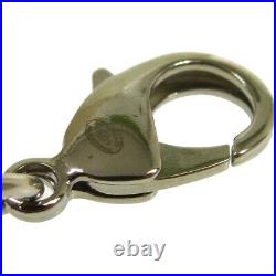 CHANEL CC Logos Key Holder Bag Charm Silver Black Accessories Authentic AK38122b