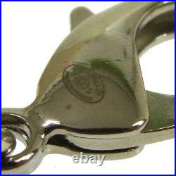 CHANEL CC Logos Key Holder Bag Charm Silver Black Accessories Authentic AK38122b