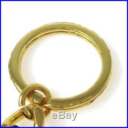 CHANEL CC Logos Medallion Gold Chain Key Holder Ring Bag Charm 96P AK34113e