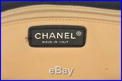 CHANEL Central Station Matelasse Double Chain Shoulder Bag Black CC Auth 13470