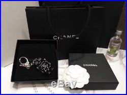 CHANEL Coco Mark Black Robot Bag Charm Resin Crystal Come with Box