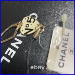 CHANEL Heart Mobile Phone Strap Bag Charm Key Chain No. 5 withBOX Unused F/S
