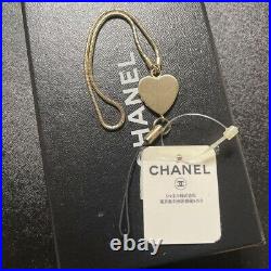 CHANEL Heart Mobile Phone Strap Bag Charm Key Chain No. 5 withBOX Unused F/S