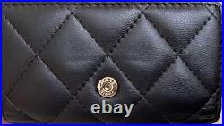 CHANEL Quilted lambskin 6 consecutive key case KeyRing Leather Gold Hardware CC