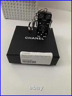 CHANEL Robot Keychain Resin Crystal CC Bag Charm