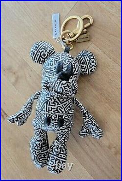 COACH DISNEY MICKEY MOUSE X KEITH HARING BAG CHARM / KEY CHAIN (NWT) sold out
