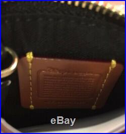COACH DISNEY Minnie Mouse Wristlet & Minni ID Zip & Bag Charm Keychain NIB/NWT