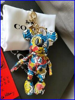COACH Disney Mickey Mouse X Keith Haring Collectible Bag Charm 6885 NWT