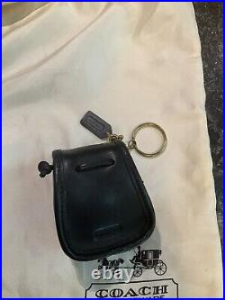 COACH RARE VINTAGE Daypack KEYCHAIN Bag Charm Black 7253