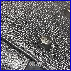 COACH Upcrafted Dalton 31 Black Leather Snake Print Shoulder Bag Stars