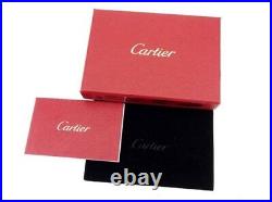 Cartier key ring Key holder Black Silver material Woman Authentic Used T8984