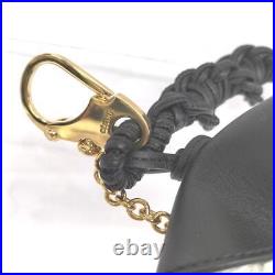 Celine Phoebe Philo Leather Bag Charm Grigri Doll Key Chain New Black Rare