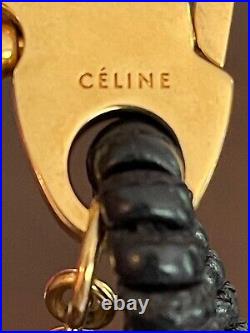 Celine Phoebe Philo Leather Bag CharmGrigri Doll/Key Chain Black Rare (xC141569)